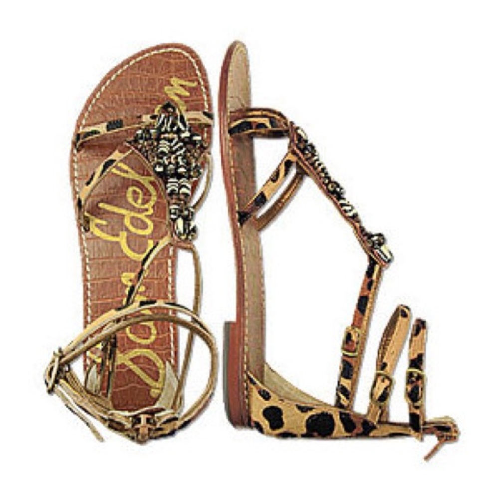 { Sam Edelman } Gladiator Giada Leopard Sandals
